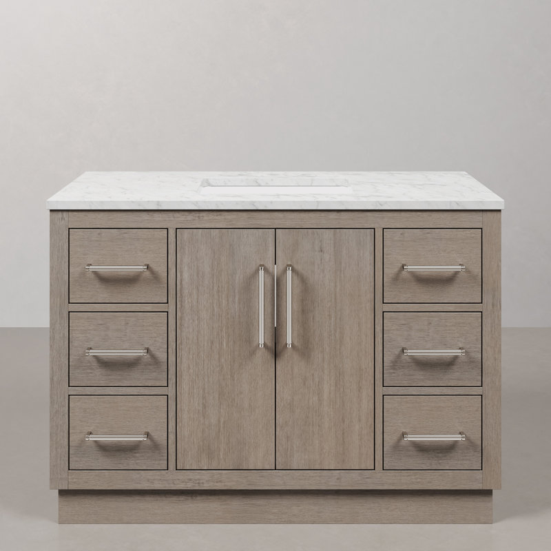 Hugo 48'' W Single Vanity, Chrome