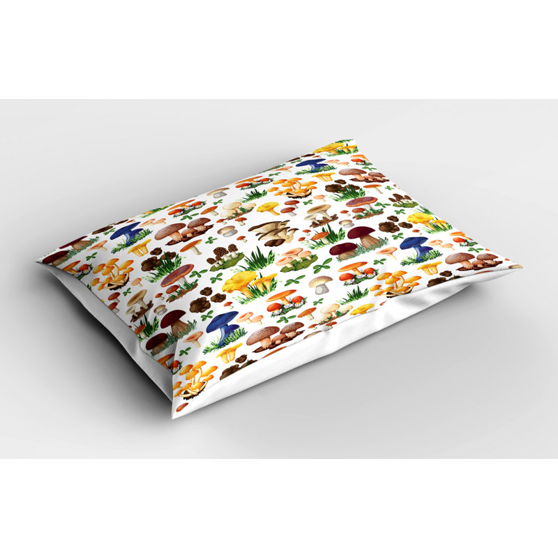 Blue/Green/Yellow/Red Polyester Microfiber Piece Sham, Twin