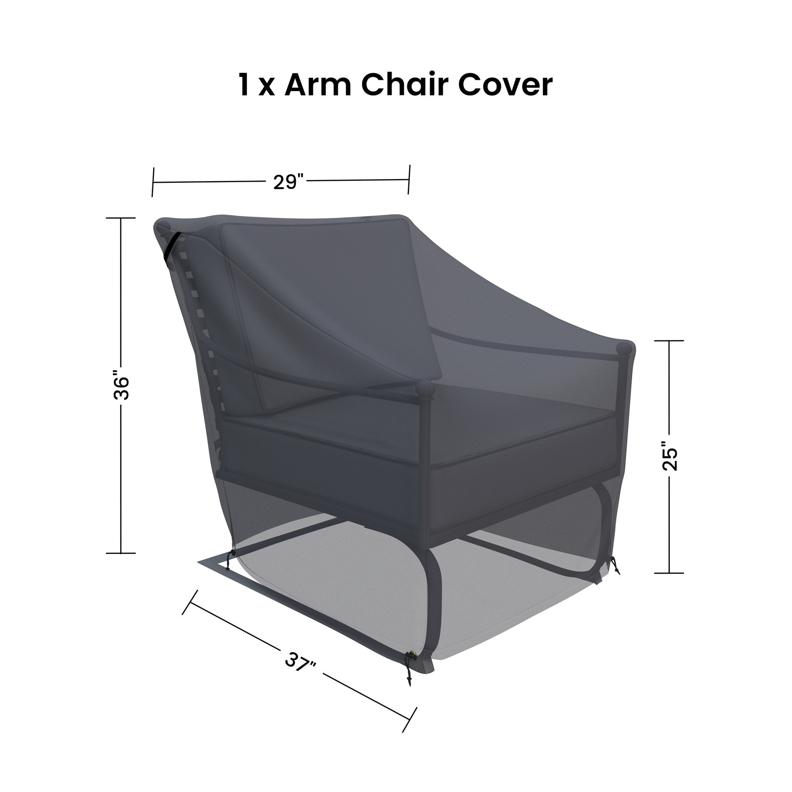 Outdoor Rocking Club Chair Cover