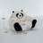 Cozy Panda Accent Chairs, Plush Foam Design, Modern Style For Home