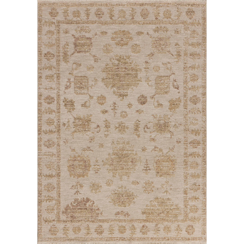 Tapis os / argile Bungalow Rose Bungalow, Rectangle 5 pi 3 po x 7 pi 6 po