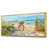 Toile avec cadre flottant or