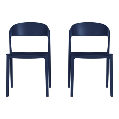 Ensemble de 2 chaises de patio empilables