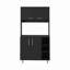 Ensemble 95 garde-manger, quatre pieds, armoire à deux portes, trois tablettes