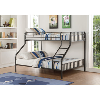 Gunmetal Finish Twin Xl/Queen Bunk Bed