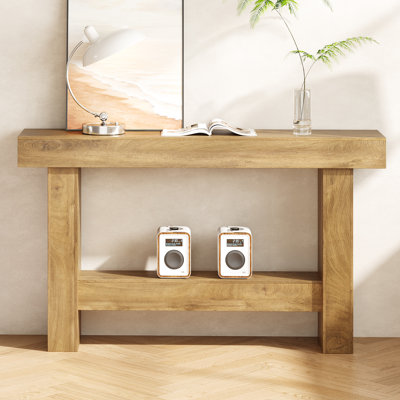 Modern 55"Narrow Console Table，Wooden Sofa Table Entryway Table