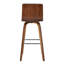 Chaise pivotante à dossier bas en bois massif avec repose-pieds-456139218-456139245