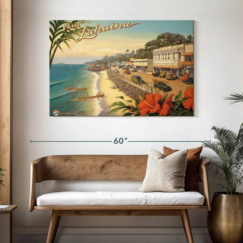 Gillard Visit Lahaina, 32" H x 48" W