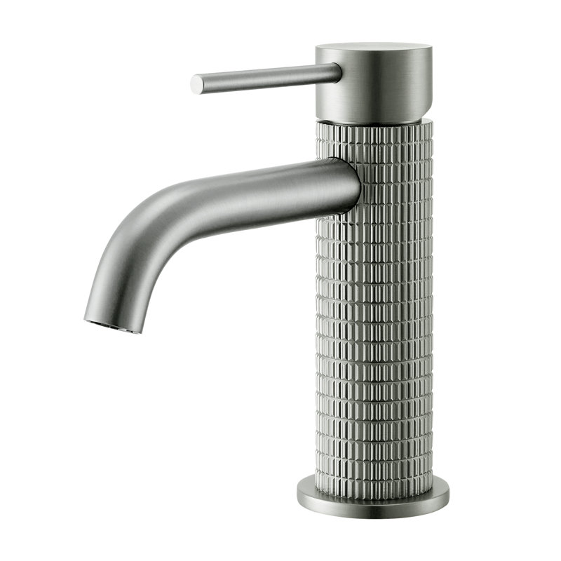 Mendavia Single Hole Bathroom Faucet, Brushed Nickel