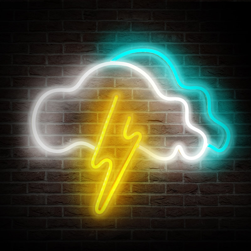 14" LED Novelty Cloud Neon Sign