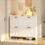 Armoire à chaussures blanche moderne avec rangement mince à 4 niveaux, panneaux de porte et dégagement inférieur pour l'organisation du vestibule ou du salon-840679374