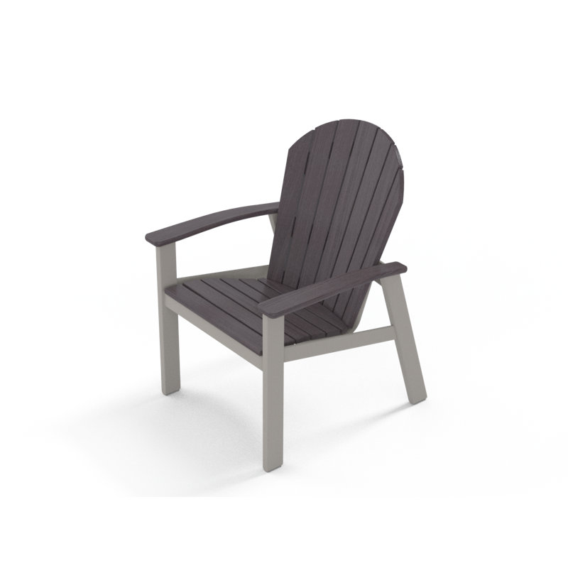 Augusto Outdoor Adirondack Chair, Boardwalk, Warm Gray