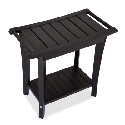 19"W Solid Wood Shower Bench
