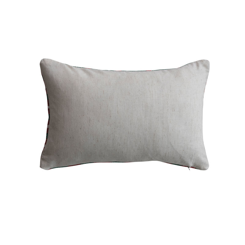 Coussin en coton Zig Zag