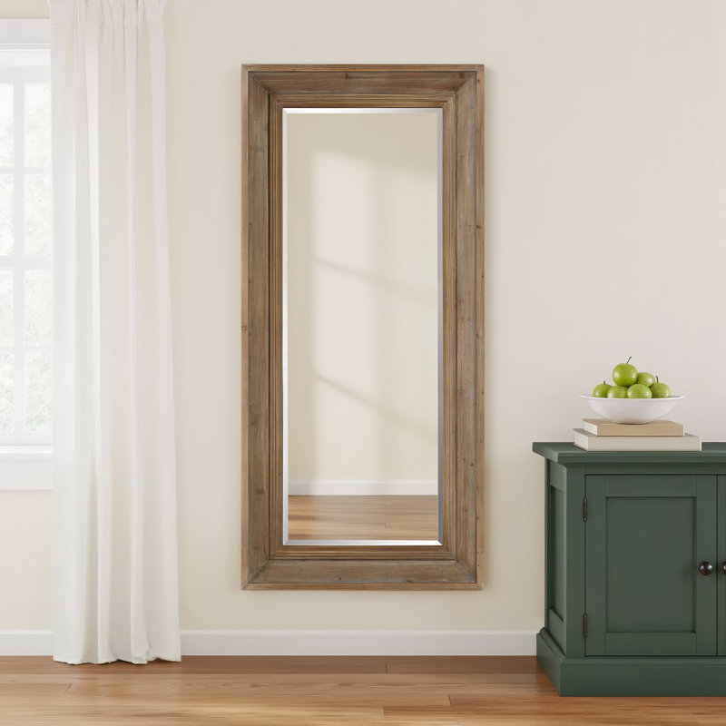 Meria Wood Rectangle Wall Mirror
