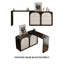 Meuble-lavabo rétractable en bois multifonctionnel.