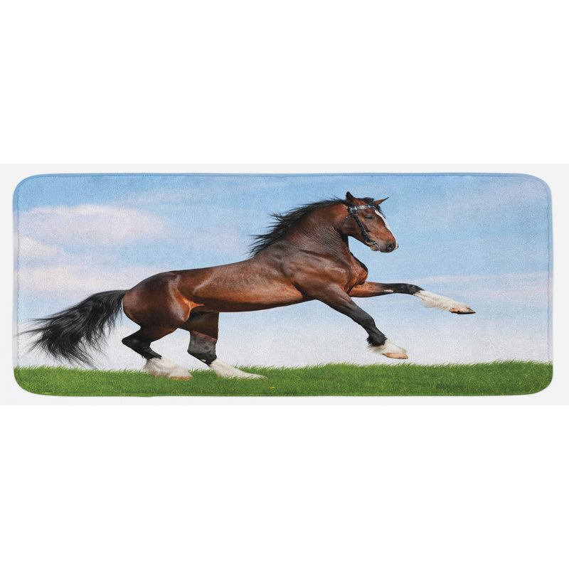 Tapis de cuisine à chevaux