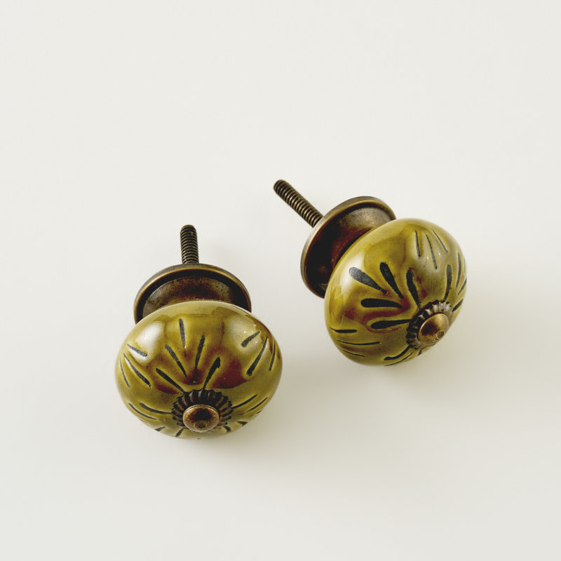 Taro Ceramic Cabinet Knobs (Set Of 2)