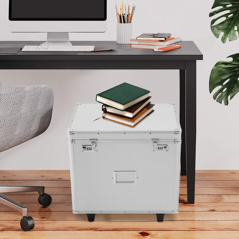 Lockable File Box with Wheels