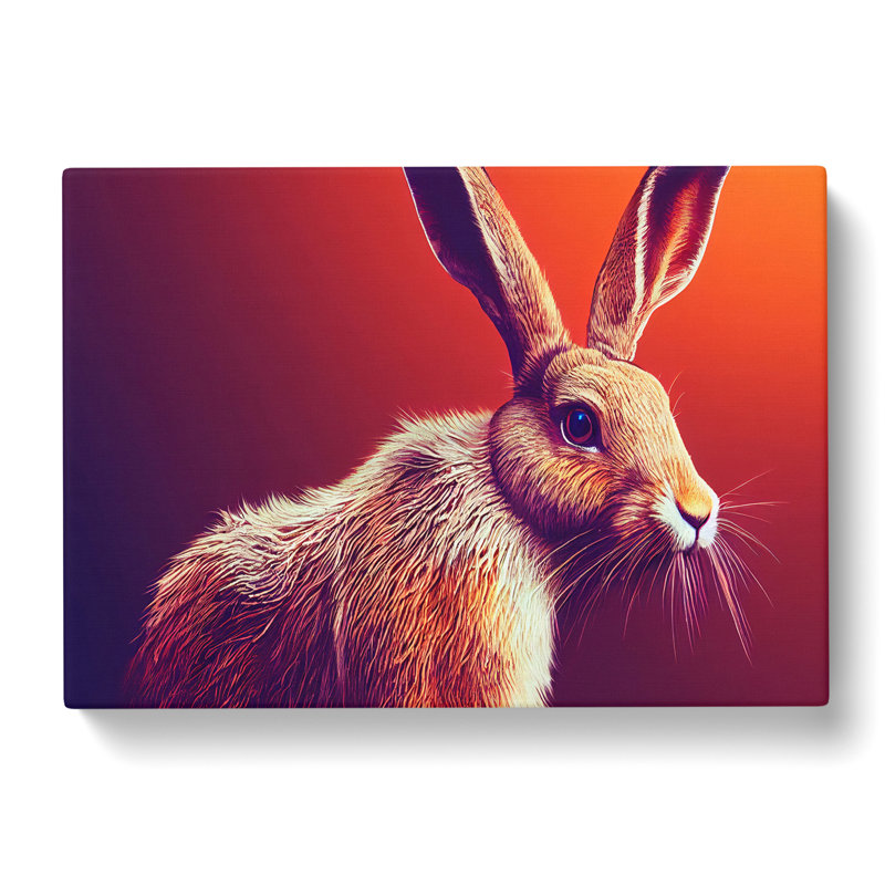 Hare - Wrapped Canvas, 40cm H x 60cm W x 3cm D