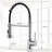 Contemporary Kitchen Faucet With Pull Down , Single Handle, High Arc, Stable Water Flow, Corrosion Commercial Hole Finish, Modern Classic Spring - Down, Multifunctional,