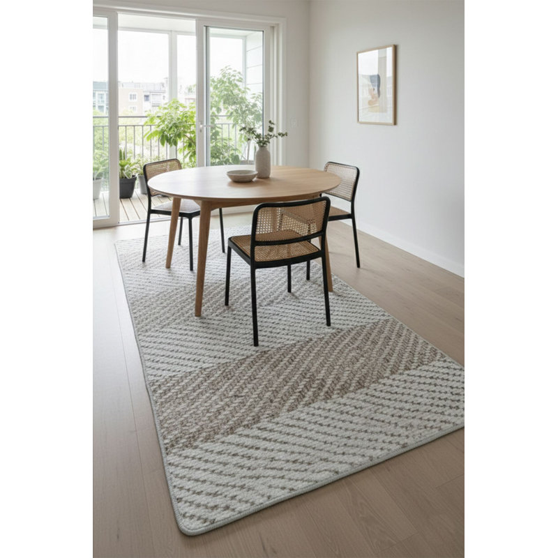 Luxurious Hall Carpet, 3.3 x 4.9 Feet, 100% Polyester, 0.4 in Pile Height | Antibacterial, Non-Slip Underside, Machine Washable | Perfect for Entryways & Living Rooms, Durable & Easy to Maintain