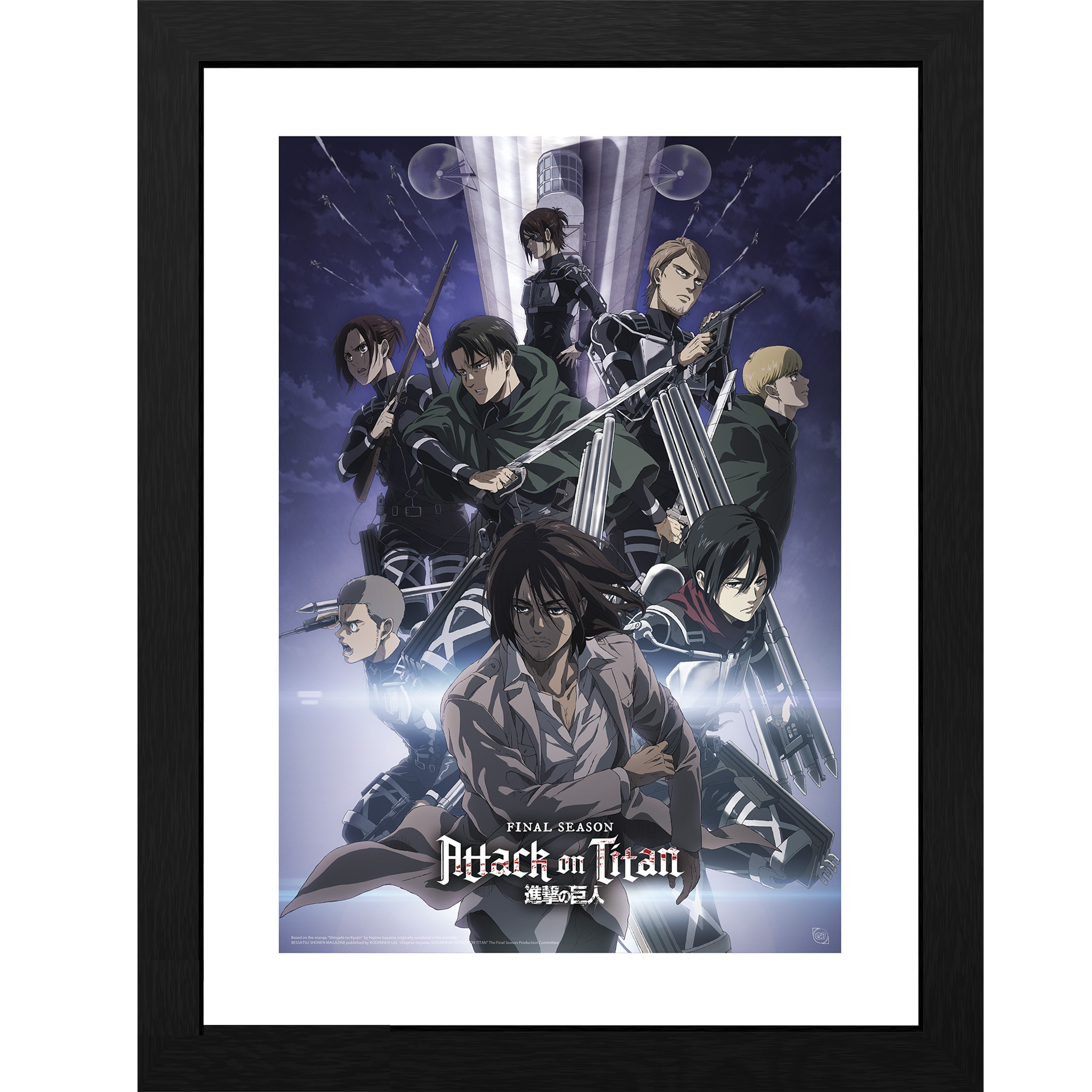 Quadro Shingeki no kyojin Temporada 3