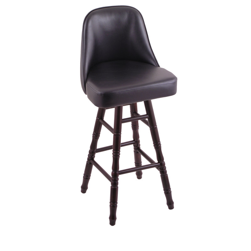 Tabouret tournant 30" Grizzly, Chêne cerisier foncé, Tabouret de bar (siège d'une hauteur de 30 po)