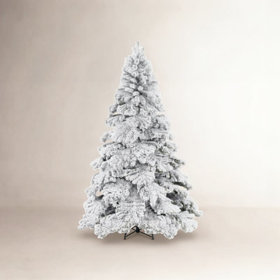 Frosted Pre-Lit Pine Christmas Tree