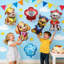 10 pièces de ballons de décoration de fête de patrouille de patte et ballons de caractère, ensemble de fournitures de fête d'anniversaire pour les filles / garçons