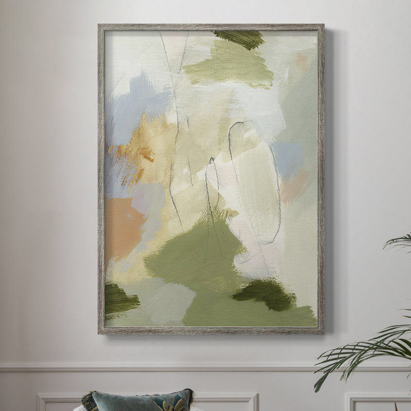 Verdure I, reproduction encadrée - bois massif, H 15 po x l 12 po