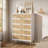 4 Pieces Rattan Boho Bedroom Set-2106029844