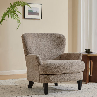 Fauteuil club rembourré Gerald Boucle