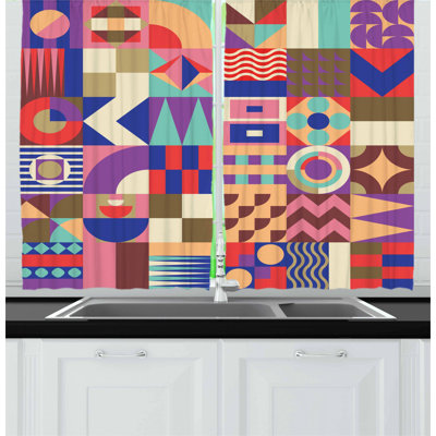 Patchwork Tailored Kitchen Curtain