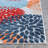 Hydrangea Floral Medallion Indoor Outdoor Area Rug-2118045028