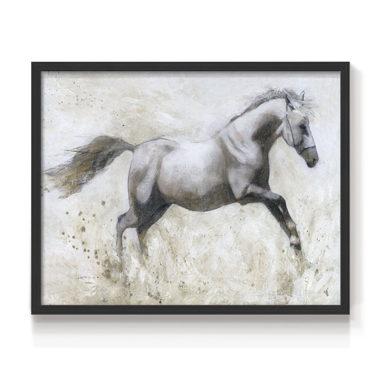 Galop - impression encadrée - réarmable, Noir, noir, noir, noir, H 16 po x l 20 po