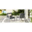 Chaise longue en aluminium avec cadre élégant et coussins-1776327328