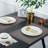Brown Sawtooth PVC Placemats Durable Table Protector For Dining Table Decor Scratch Resistant