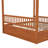 King size Wooden Canopy Bed with Storage Drawers-1285890284-1286040634