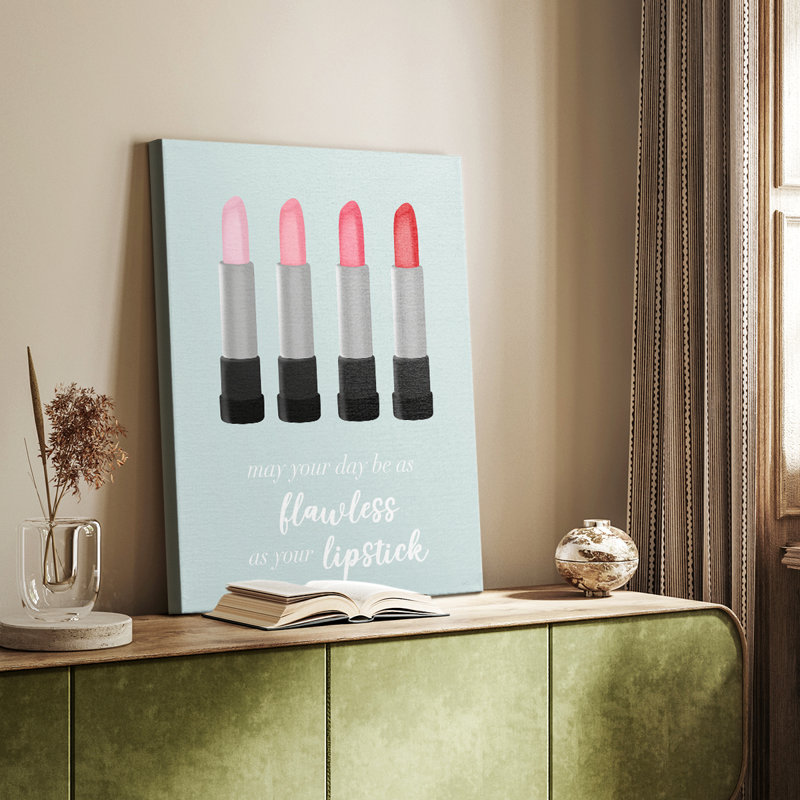 Flawless Lipstick -Custom Wrapped Gallery Cavas, 27" H x 18" W