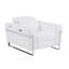 Fauteuil inclinable électrique en cuir italien avec chargeur USB Global United, blanc-594120737