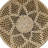 Boho Abstract Wall Decor on Seagrass