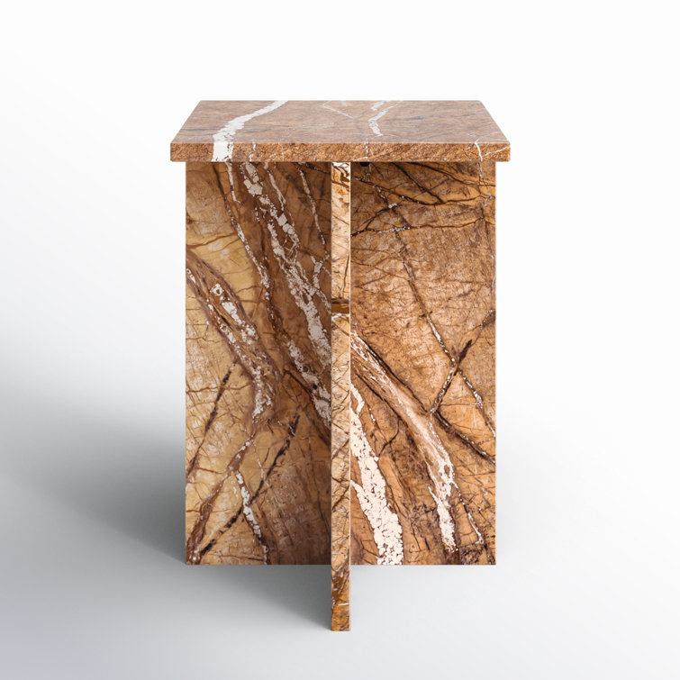 Rience Marble Top End Table