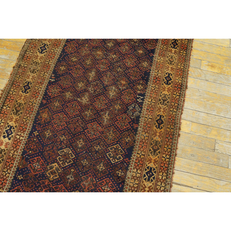 Hand Knotted Wool Geometric Area Rug