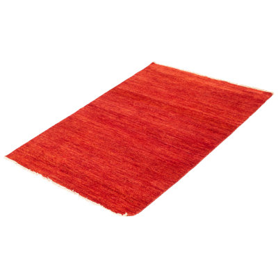 Hamid One-of-a-Kind Rectangle 4' X 6'5" New Age Wool Area Rug in Red