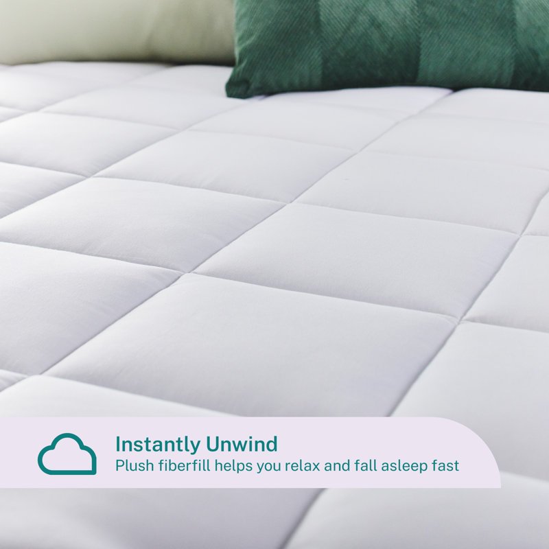 Queen Size Dual Layer Gel Memory Foam Mattress Topper