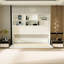Lit moderne pour chambre à coucher - lit simple blanc avec tablette et lit simple en métal, peu encombrant, élégant