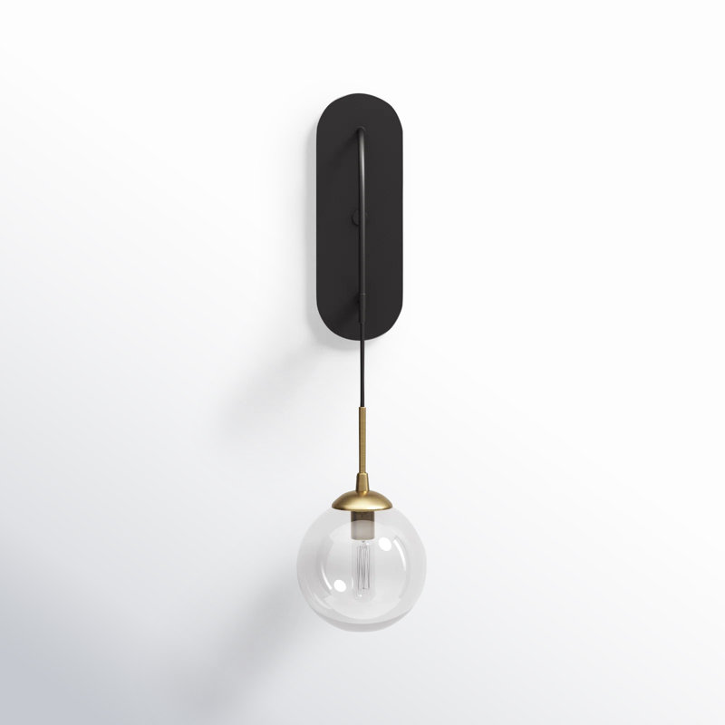Cordoba 1-Light Dimmable English Bronze/Warm Brass Armed Sconce