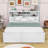King Platform Bed with USB-Equipped Storage Headboard and 2 Drawers-1087404187