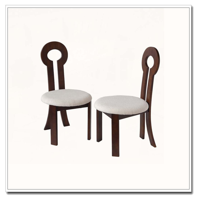 Chaise en caoutchouc et bois massif